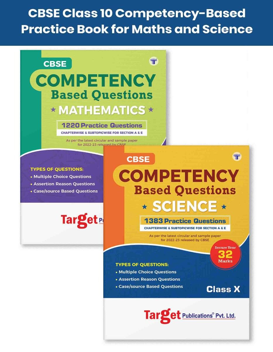 Buy Class 10th Cbse Maths Science Subjects Competency Based Questions