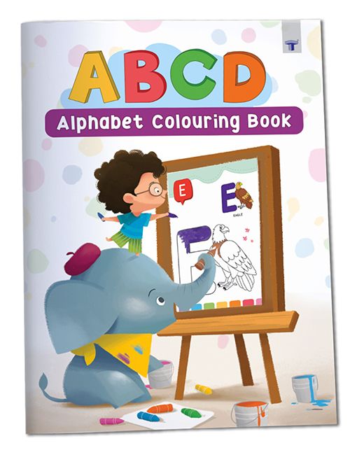 ABCD Alphabet Colouring Book for Kids 5 to 6 Years. Learn and Practice to  Draw and Color Alphabets. | Target Publications