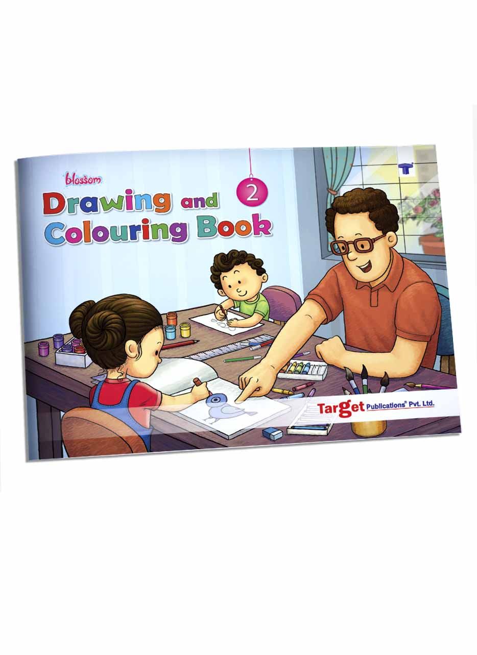 Blossom Drawing & Colouring Book (Level 2), Colouring books for 6-8 year  olds