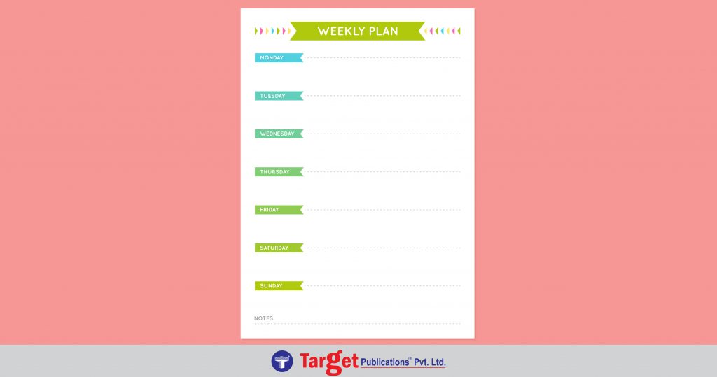 weekly plan for students