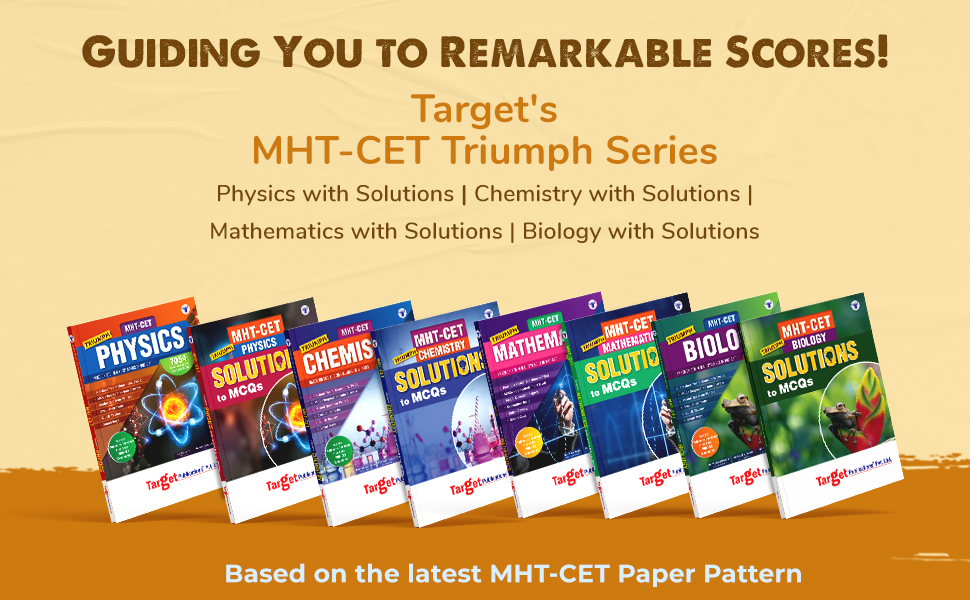 MHT CET Triumph Physics, Chemistry, Mathematics & Biology Books with Solutions to MCQs books